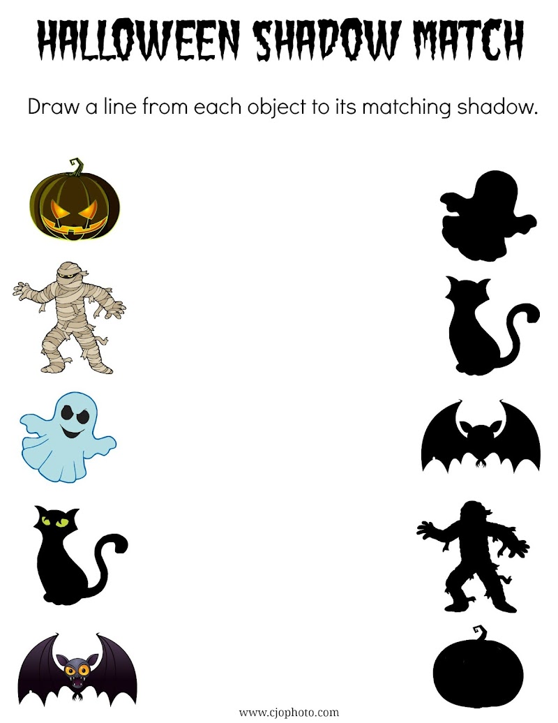 Important Concept Halloween Matching Sheets, Halloween Ideas