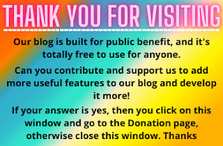 Donation and support us