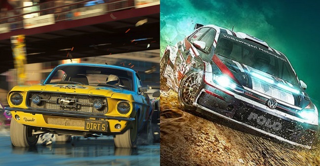 Comparison and differences in Dirt 5 vs Dirt Rally 2.0