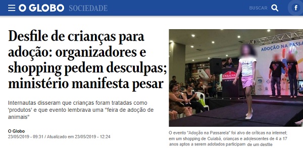 “Feirinha” de crianças: só desculpas não bastam