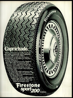 propaganda pneu Firestone - 1972;  1972; brazilian advertising cars in the 70s; os anos 70; história da década de 70; Brazil in the 70s; propaganda carros anos 70; Oswaldo Hernandez;