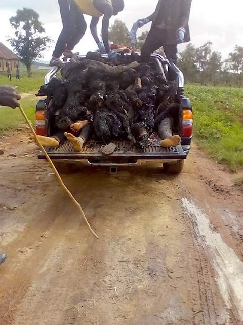 Graphic photos from the mass burial for victims of herdsmen attack in Plateau State