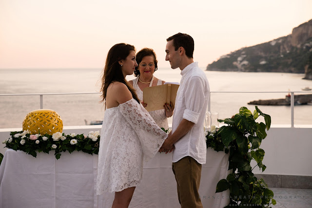 Seaside wedding ceremony