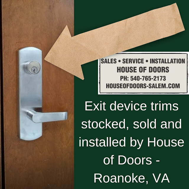 Exit device parts Roanoke, VA