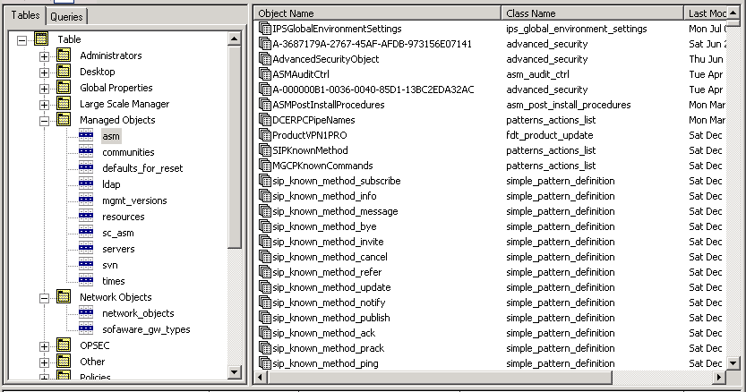 dbedit checkpoint