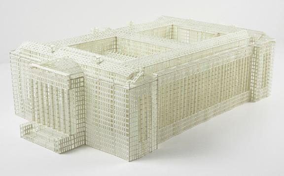 jill sylvia estruturas 3d prédios edifícios papel recortado arquitetura