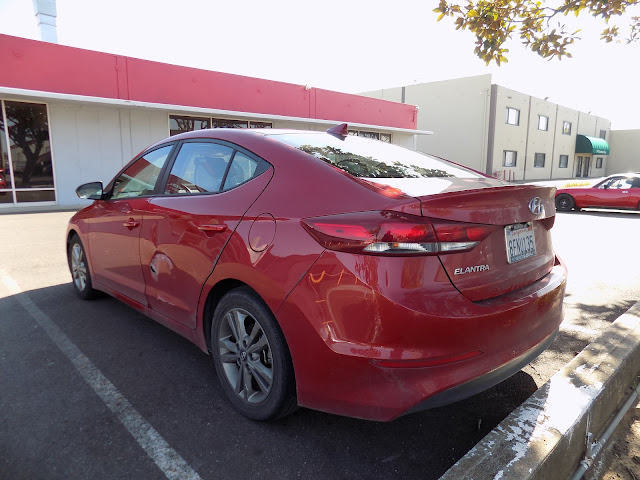 2018 Hyundai Elantra- Before repairs were done at Almost Everything Autobody