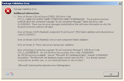 The Microsoft Jet database engine cannot open the file