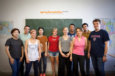 Picture of a typical class at Sprachenatelier.