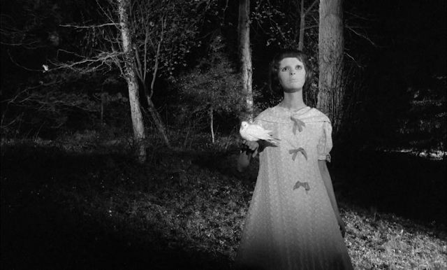 christiane going into the woods