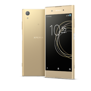 Source: Sony Mobile Communications. The  Xperia XA1 Plus in Gold.