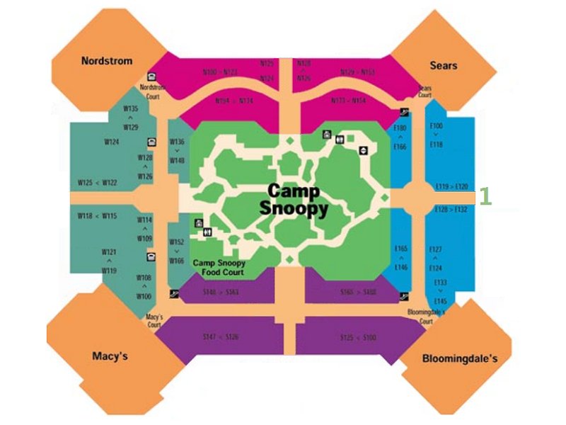 Map Of The Mall Of America
