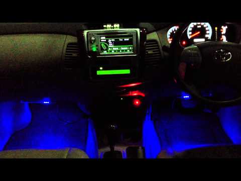  Lampu  LED Kabin  Mobil Warna Biru Warna Warni