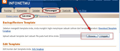 cara merubah template blog