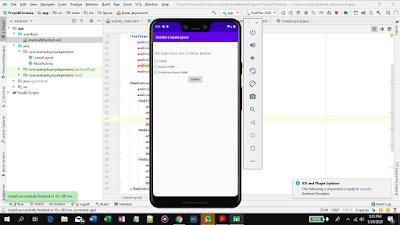 cara menggunakan linearlayout di android studio