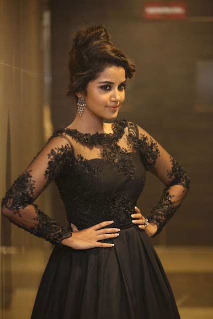 Anupama hot pics in black dress