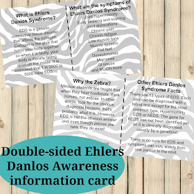 Ehlers Danlos Syndrome EDS Awareness Cards