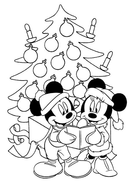 Easy to print Christmas coloring pages 6