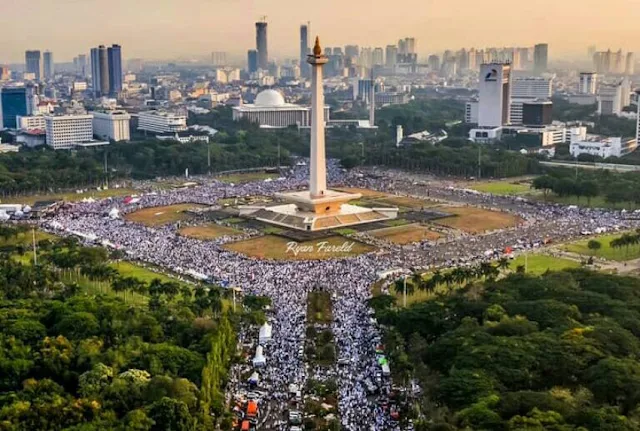 Damai, Peserta Reuni 212 Inginkan Silaturahim Semakin Erat