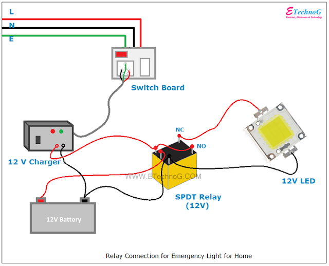 Relay Connection wiring diagram