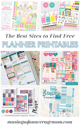 Free happy planner sticker printables