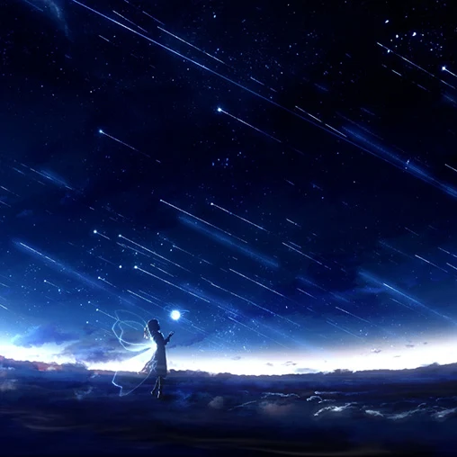 Girl Under The Stars Wallpaper Engine