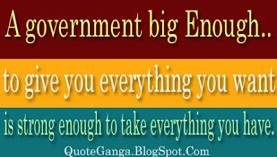 A government big enough to give you everything you want Strong Enough 