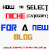 HOW TO CHOOSE THE NICHE(CATEGORY) FOR A  BLOG