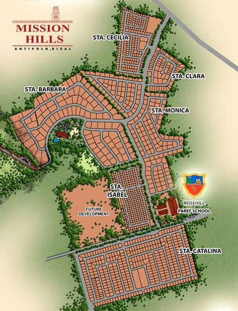 Mission Hills Antipolo at Havila Site Development Map