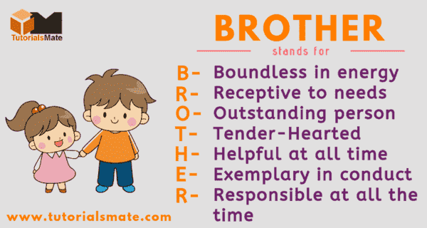 Full Form of BROTHER