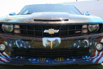 Awesome Patriotic Airbrushed Camaro Seen On lolpicturegallery.blogspot.com