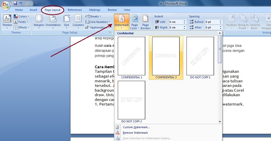  Cara  Membuat Tulisan  Transparan di  Ms Word  Panduan 