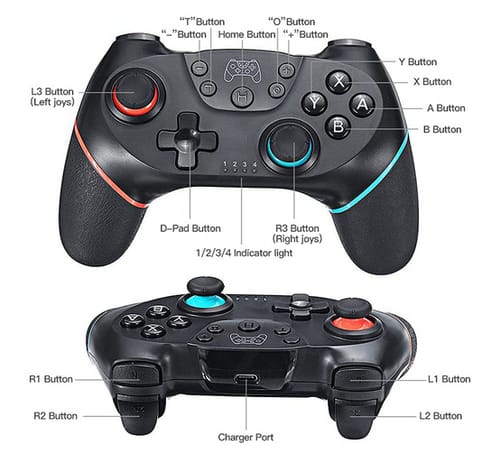 YONGQING Wireless Pro Controller Gamepad for Switch