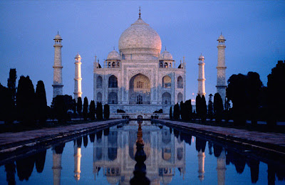 Taj Mahal and its reflection - photoforu.blogspot.com