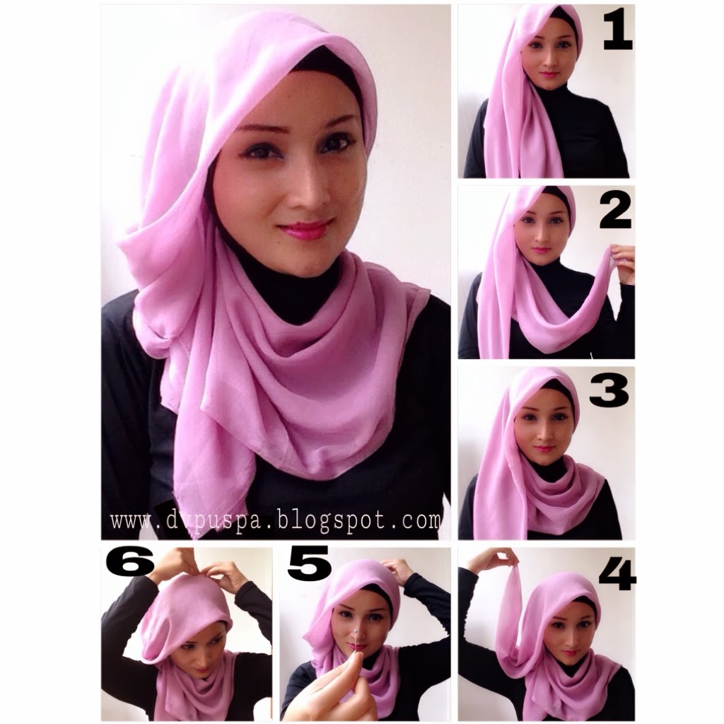 22 Gambar Menarik Tutorial Hijab Indonesia Segi Empat Layer Terupdate