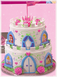 Castle Birthday Cake on Cake Place  Disney Princess Castle Birthday Cake