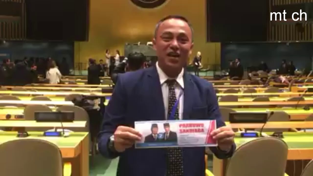 Viral Video Dukungan ke Prabowo di Ruang Sidang PBB