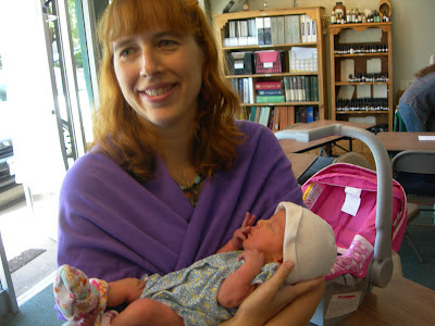 newborn baby and her mother