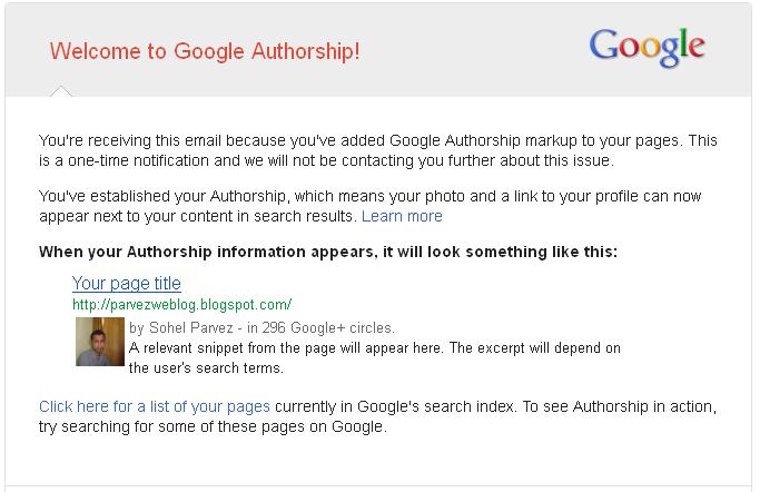 Google Authorship Program