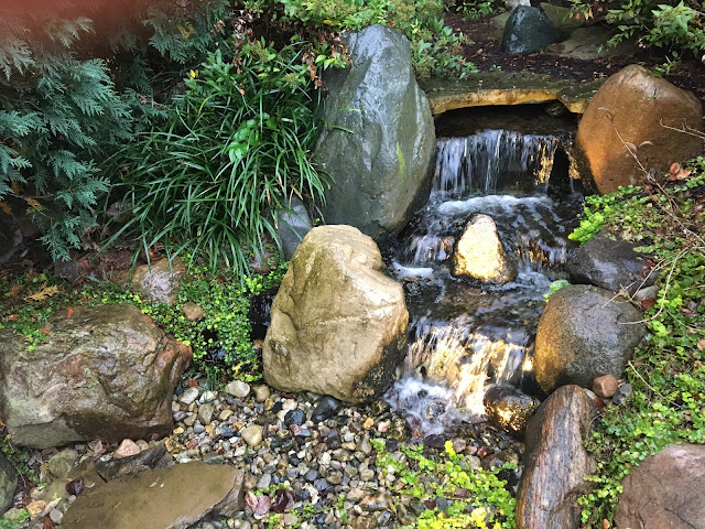 well maintained pond-free pondless waterfall