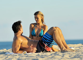 Joanna Krupa in Miami bikini on the beach