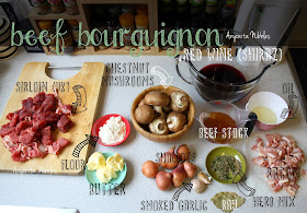 Ingredients for beef bourguignon from www.anyonita-nibbles.com