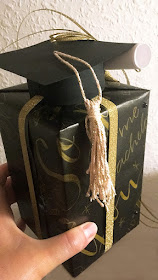 Geschenkidee für Master oder Bachelor mit Doktorhut selberbasteln