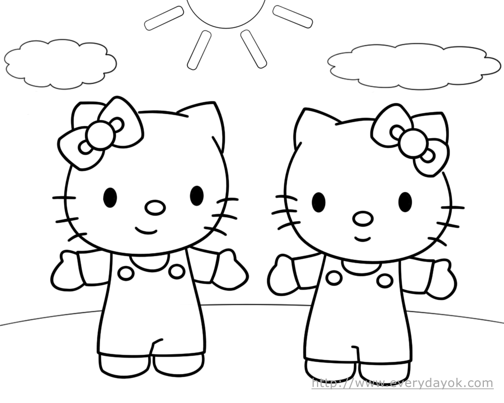 Los juegos de Juli: Dibujos para pintar a Kitty