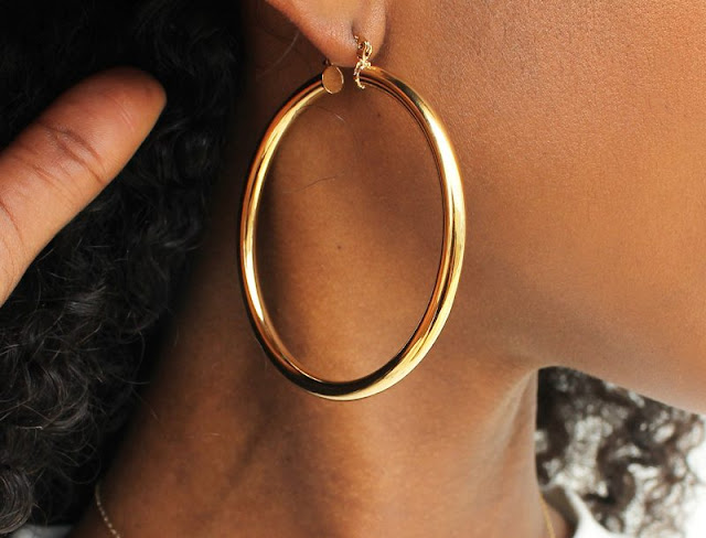 Large Gold Hoop Earrings