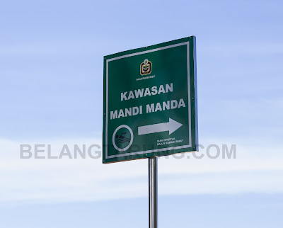 Signboard Mandi Manda Bukit Keluang