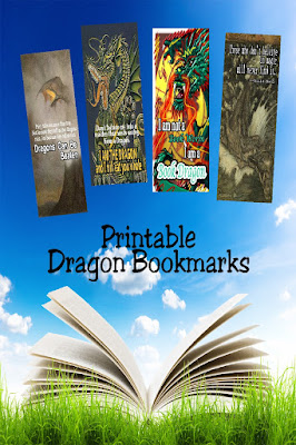 Celebrate your inner dragon with these printable bookmarks.  You'll find four dragon bookmarks to save your place and challenge anyone who tries to make you stop reading. #printablebookmark #dragonbookmark #diypartymomblog