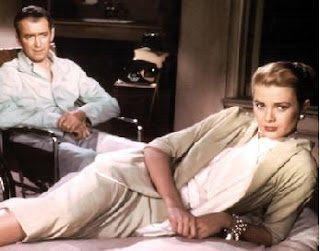 James Stewart and Grace Kelly