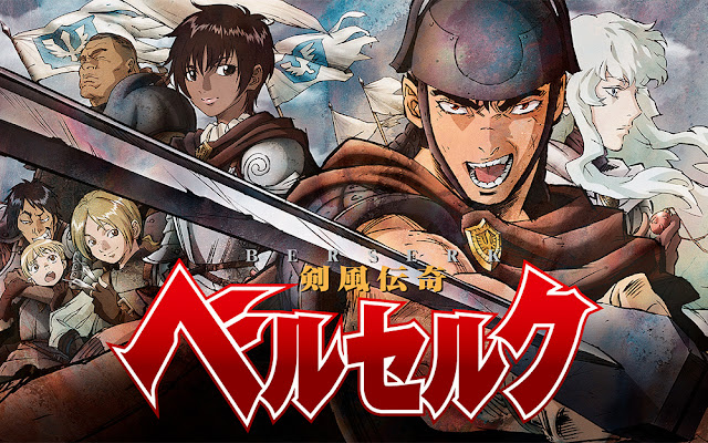 berserk anime wallpaper guts casca griffith band of hawk