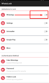 cara mudah mengunci aplikasi whatsapp dengan aplikasi 